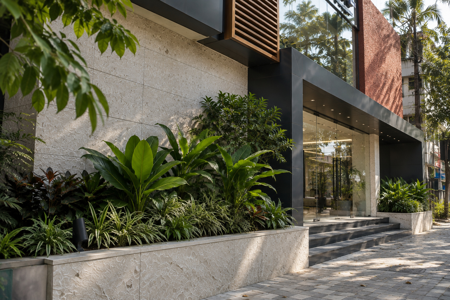Aydin Tower Street-Level Landscaped Entrance Plaza
