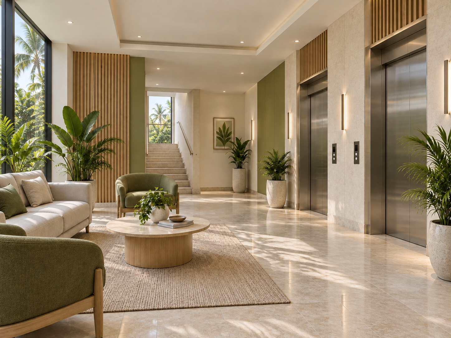High-Speed Passenger Lift Lobby & Arrival Lounge